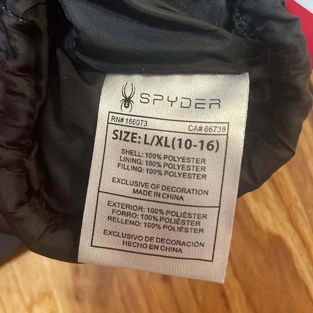 Spyder Black Puffer Mittens